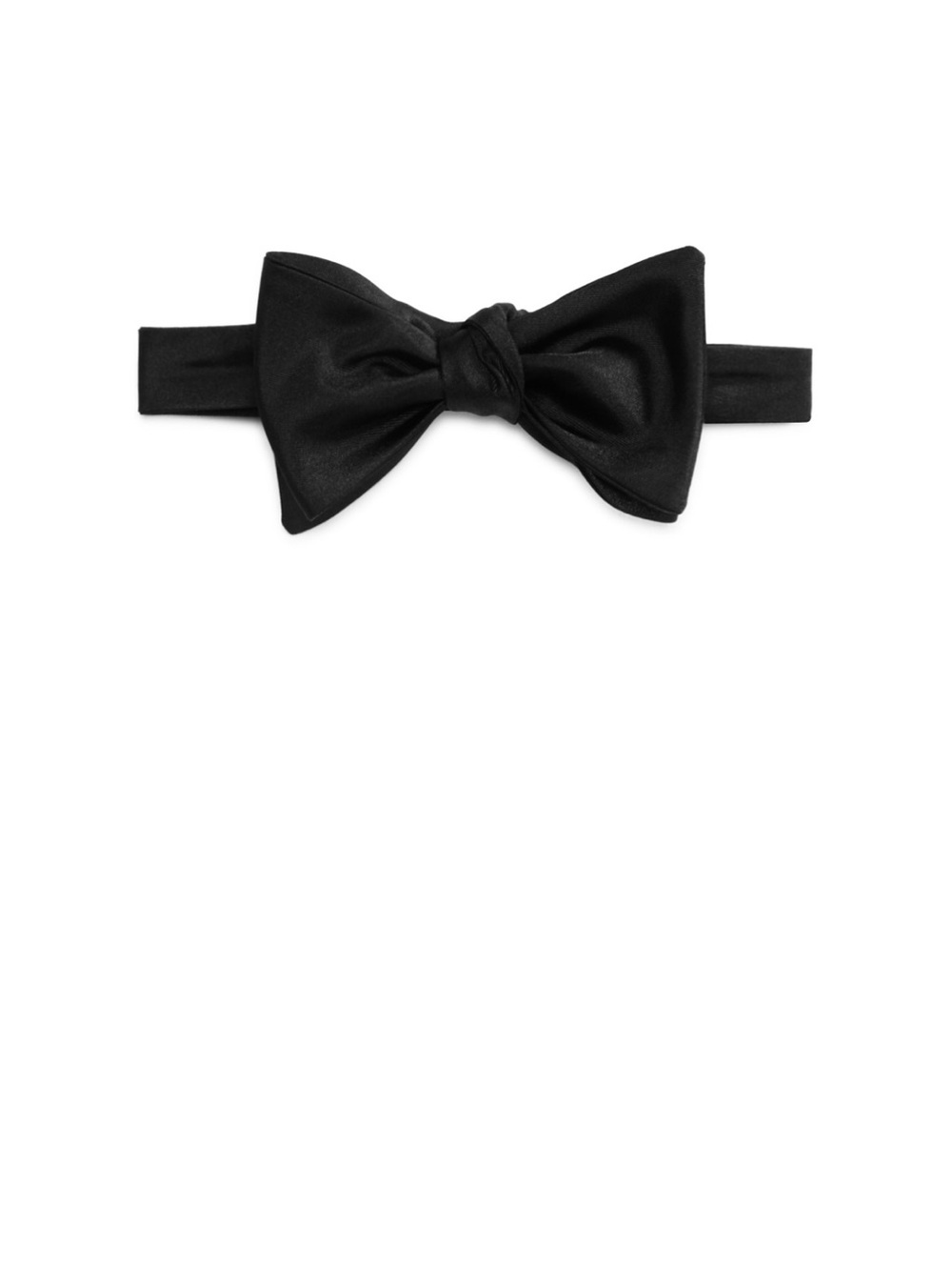 Hugo Boss Black Satin Bow Tie - Men Accessories